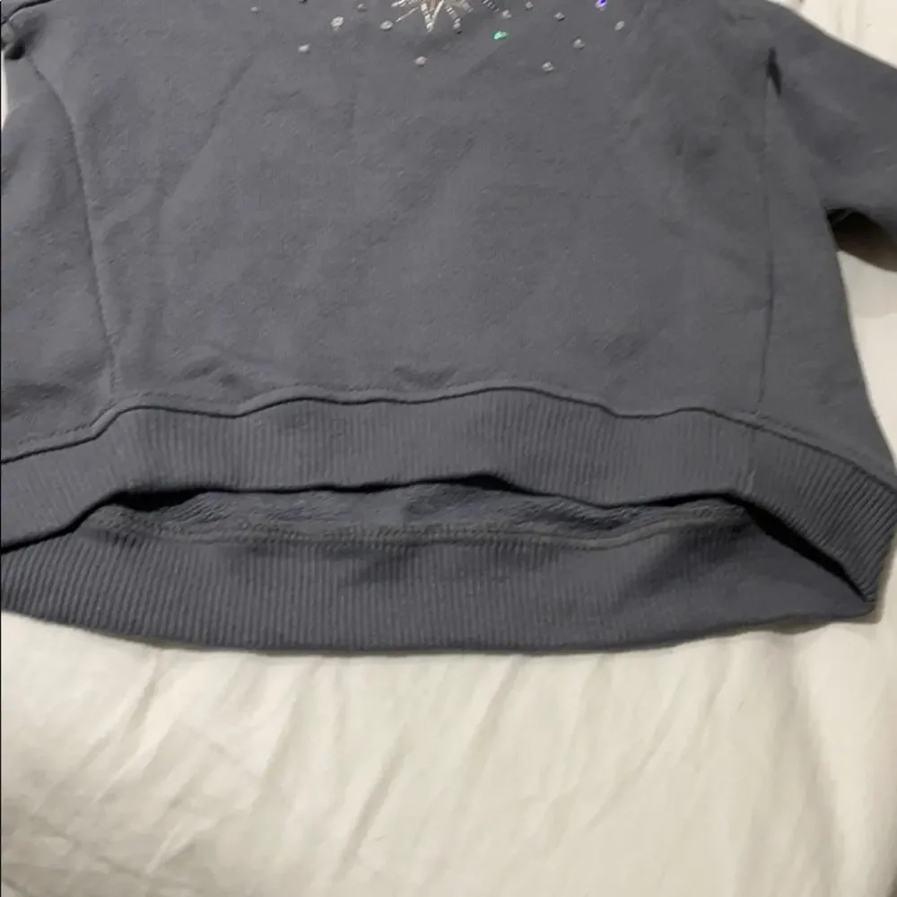 Gymboree 4 grey hi low hemline firework sweatshirt